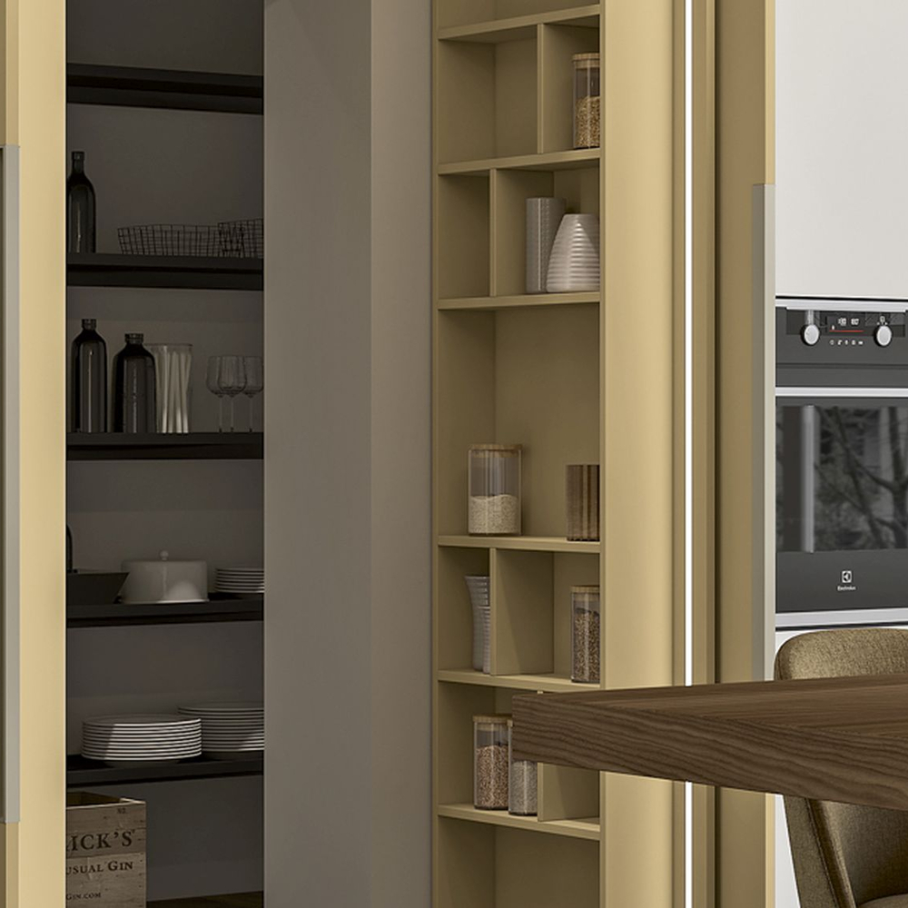 La cucina oltre la cucina: tutto il valore delle ante passanti.